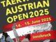 Plakat der Austrian Open 2025 in Innsbruck.