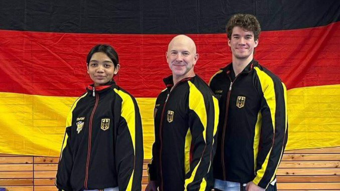 Zwei Sportler der Sportschule Park aus Stuttgart beim Bundeskadertraiining in Nürnberg.