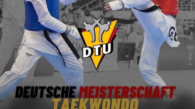 Plakat der deutschen Meisterschaft Taekwondo 2026 in Nürnberg.