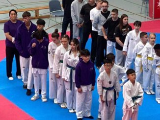 Schüler der Sportschule Park in Stuttgart bei der württembergischen Landesmeisterschaft 2026 Taekwondo.