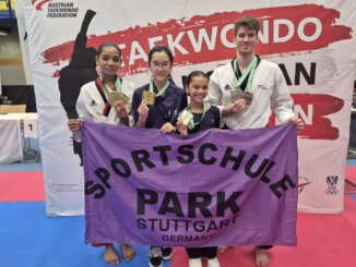 Nominierte Schüler der Sportschule Park in Stuttgart für die Weltmeisterschaften in Korea 2026.